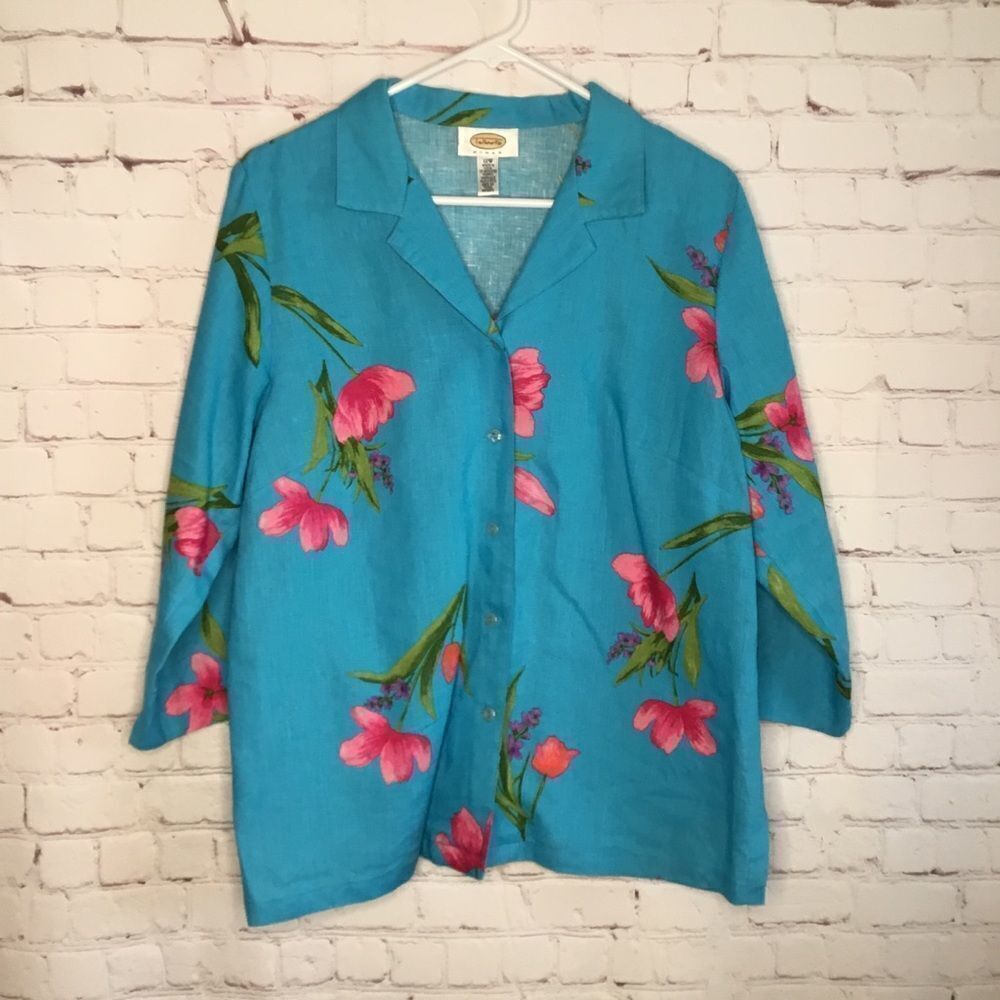 Talbots Linen Coat Jacket